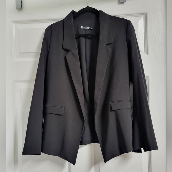 New York & Co-EUC-- 7th Ave Design Studio - Black Blazer - Size S - Picture 1 of 8